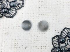 Пуговицы, d 1,2 см, 2 прокола, серо-чёрный