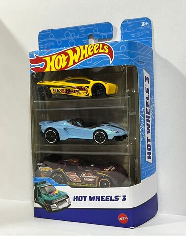 МАШИНКИ ПОДАРОЧНЫЙ НАБОР АВТОМОБИЛЕЙ (3 ШТУК) HOT WHEELS 2