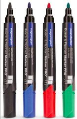 Набор из 4-х разноцветных маркеров Magnetoplan для досок и бумаги (Board / Flipchart Marker) (12281)