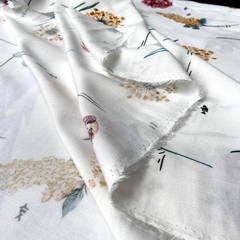 вискоза белая с цветами фото