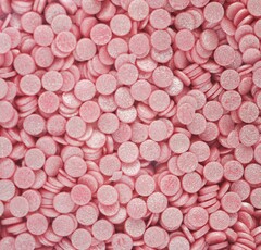 Посыпка конфетти розовые перламутровые - 100 гр
