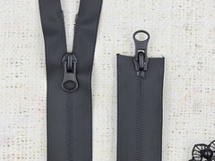 Молния водонепроницаемая Т5, L 80 см, 2 бегунка, чёрный