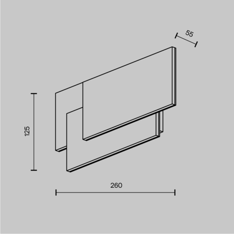 Настенный светодиодный светильник Maytoni Kona C804WL-L12W
