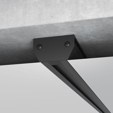 Алюминиевый профиль для монтажа в натяжной потолок однофазного шинопровода Elektrostandard Basic System 85234/00, 2м