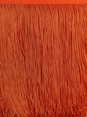 Тесьма текстиль бахрома, 15 см, оранжевый