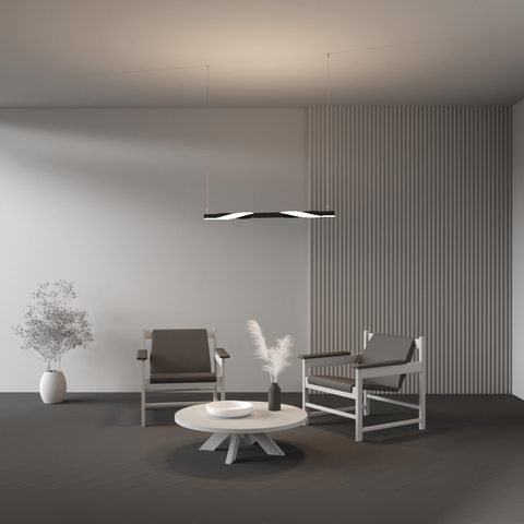 Радиусный профиль Maytoni 35x35 Twist 180° черный ALM-3535R-B-T-180°-0.5M