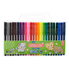 
          Фломастеры Basir, серия "Котик", разноцветные, набор 24 шт