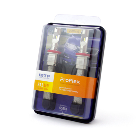 Cветодиодные автолампы MTF Light, серия PROFLEX LED H11/H8/H9, 5500K Cветодиодные автолампы MTF Light, серия PROFLEX LED H11/H8/H9, 5500K
