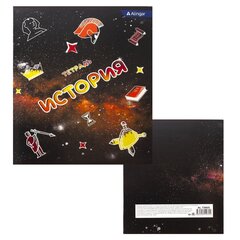 
          Тетрадь предметная "История" А5 36л., клетка, со справочным материалом, скрепка, мелованный картон, блок офсет, Alingar "Космическая фантазия"