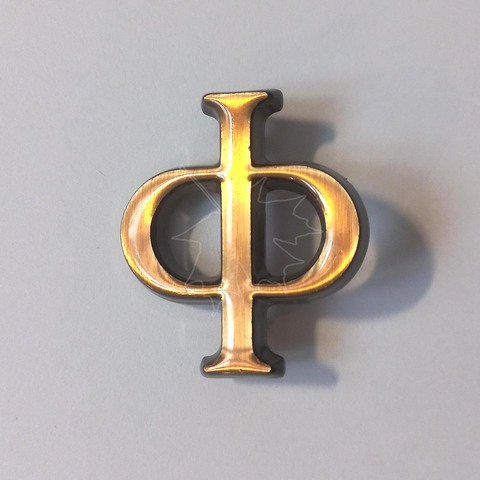 Бронзовая буква Ф на памятник высотой 3см, Caggiati