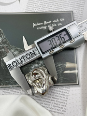 Пуговицы серебристые  Скиапар. 