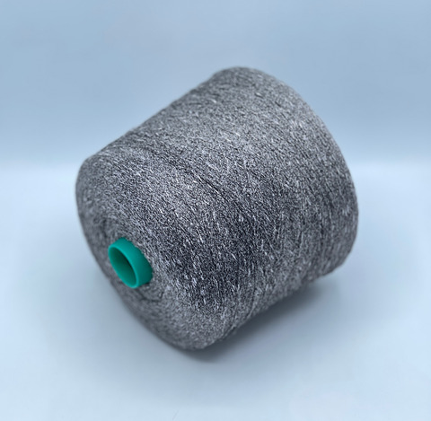 Бобинная пряжа, Cosmos, 1100м, 70% Вискоза, 30% Полиамид, Серибристые шишибрики.37749