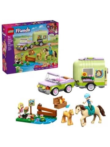 Конструктор Friends 42695 Трейлер для перевозки лошадей