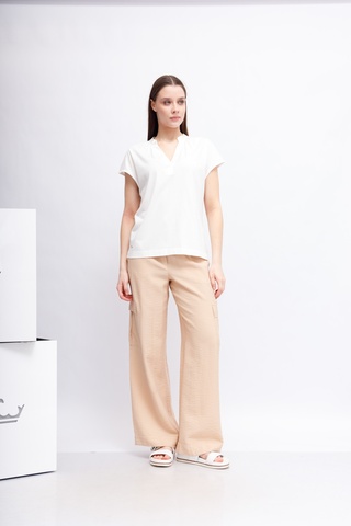 Marc Aurel Футболка с отделкой атласом