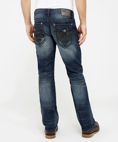 Affliction | Джинсы мужские ACE FLEUR MCCOY 110SS223 сзади