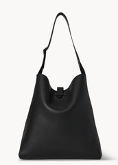 Кожаная сумка THE ROW Blake Hobo черный