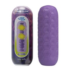Фиолетовый мастурбатор Venus-X Twin balls - 