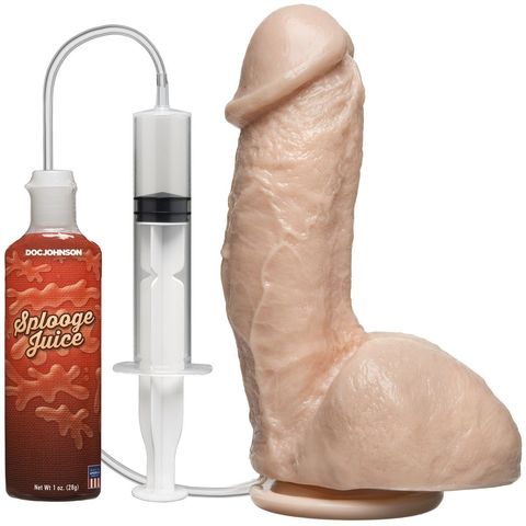 Фаллоимитатор с имитацией семяизвержения The Amazing Squirting Realistic Cock - 18,8 см. - Doc Johnson The Realistic Cock 0274-00-BX