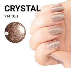 JEANMISHEL CRYSTAL 714 Лак для ногтей с блестками 3D эффект голографии  12мл