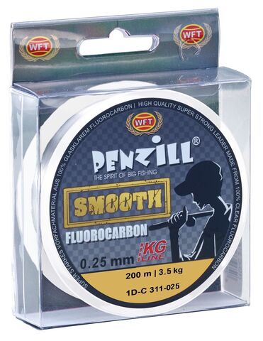 Леска монофильная WFT KG Penzill FLUOROCARBON Smooth 200 м, 0.25 мм