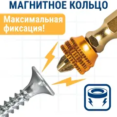 Бита отверточная с магнитным кольцом ПРАКТИКА 