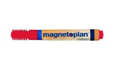 Набор красных маркеров Magnetoplan для досок и бумаги (Board / Flipchart Marker), 4 шт. (1228106)