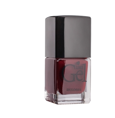 Like Gel Лак для ногтей с гелевым эффектом Like Gel №19поздняя вишня