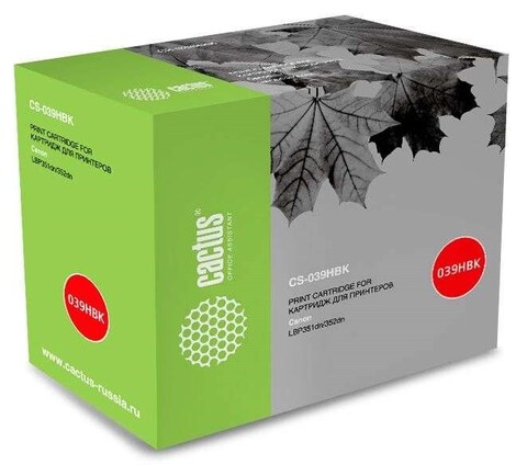 Картридж лазерный Cactus CS-039HBK 039 H черный (25000стр.) для Canon LBP 351x i-Sensys /352x i-Sensys