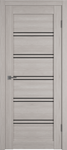 Межкомнатная дверь экошпон VFD (ВФД) Atum Pro 28 Stone Oak стекло Black Gloss