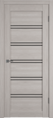 Межкомнатная дверь экошпон VFD (ВФД) Atum Pro 28 Stone Oak стекло Black Gloss