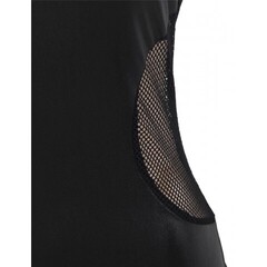 Кожаное платье Ohyeah Lady с ремешками и сеткой, XL-2XL