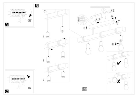 Потолочный светильник Eglo TOWNSHEND 33166 3