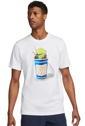 Теннисная футболка Nike Court Tennis T-Shirt - white