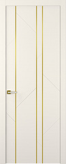 Дверь Флекс 1 Молдинг Золото / Цвет Эмаль жемчуг / Двери Belwooddoors