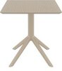 Стол пластиковый Siesta Contract Sky Table 70, бежевый