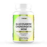 Глюкозамин + Хондроитин и МСМ, Glucosamine + Chondroitin + MSM, 1Win, 90 капсул 1