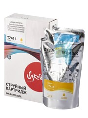 Контейнер с чернилами Sakura C13T741400 (T7414 Y) для Epson SureColor SC-F6000/F7000/F6200/F7200/F7000/F9200, пурпурный, 1000 мл.