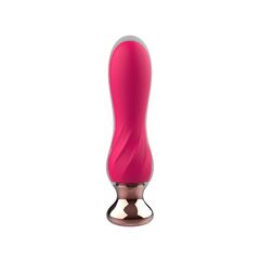 Розовый мини-вибратор Mini Vibrator с пультом ДУ - 12,5 см. - 