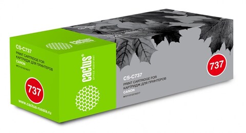 Картридж лазерный Cactus CS-C737 737 черный (2400стр.) для Canon MF 210, 211, 212, 216, 217, 220