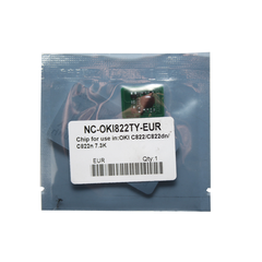 Чип OEM 44844613 для Oki C822 (Жёлтый, 7300 стр.)