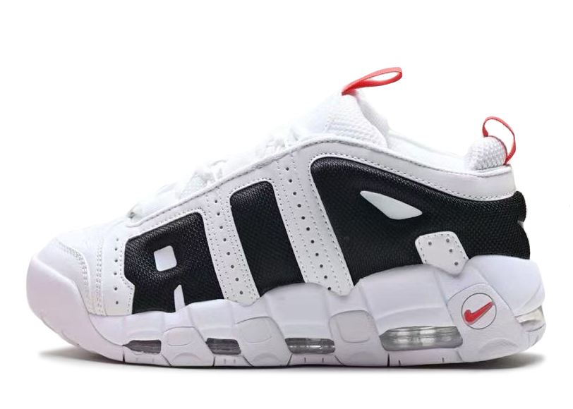 Nike air uptempo white black sale