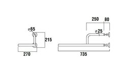 TB100 Фиксированный поручень