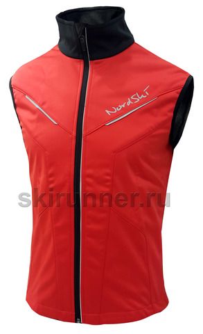 Лыжный жилет Nordski Premium 2018 Red-Black