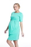 Платье для беременных и кормящих 08016 зеленый