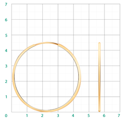 20771-45-Серьги-конго из золота  диаметр Ø45мм гладкие