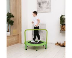 Батут с поручнем DFC JUMPFIT 36'' зеленый SD1810149Z-G