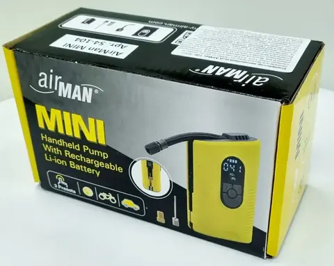 Автомобильный компрессор AirMan Mini Tire Inflator Li-ion портативный на аккумуляторе