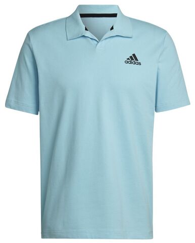 Поло теннисное Adidas Club House 3-Bar Tennis Polo Shirt - bliss blue