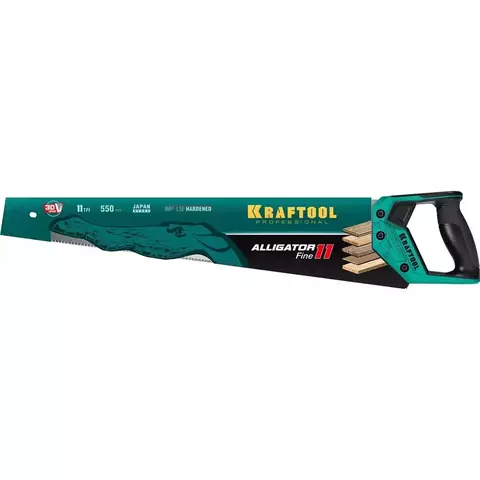 KRAFTOOL Alligator Fine 11, 550 мм, ножовка для точного реза (15203-55)