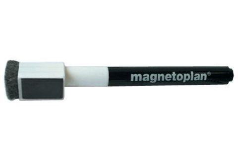 Набор из 4-х тонких маркеров Magnetoplan с магнитным колпачком и стирателем (1228012S)